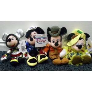   Space Astronaut Mickey Mouse, and Bob Cratchit Mickey Dolls Mint with