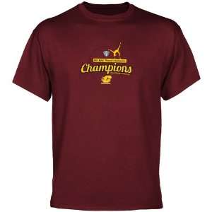   MAC Womens Gymnastics Champions T shirt   Maroon