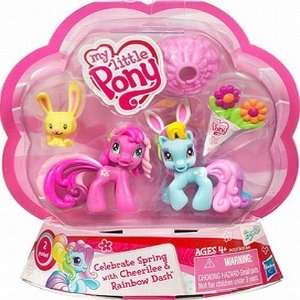   Pony Celebrate Spring with Cheerilee & Rainbow Dash: Toys & Games