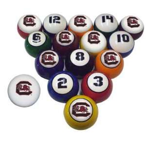  South Carolina Billiard Pool Ball Set: Sports & Outdoors
