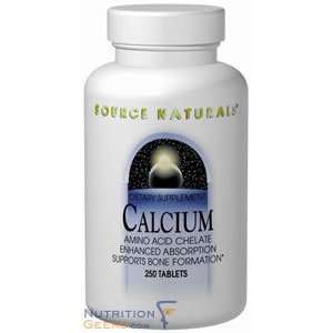  Source Naturals Calcium Chelate (200mg Elemental), 250 