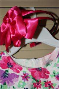 NANETTE ~deep hot pink~ lime~purples~fully lined~w/ matching headband 