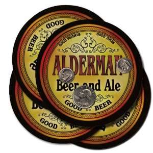  ALDERMAN Family Name Brand Beer & Ale Coasters Everything 