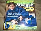 Blue Snuggie for Kids Blanket with Sleeves & Bonus Matching Slipper 