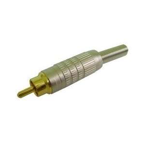  Gold RCA Plug w/ Solid Pin: Electronics