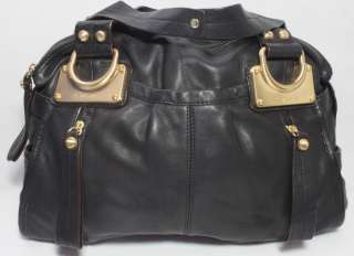 Makowsky Glove Leather Handbag Purse Satchel Tote East West Zip Top 