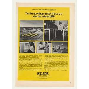  1980 Papago Schuchuli AZ Solar Electric St Joe Lead Print 