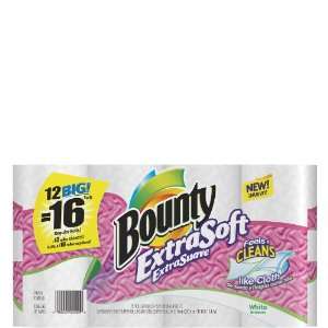  Bounty Extra Soft, Big Roll (1.25X Regular), 2 Ply, White 