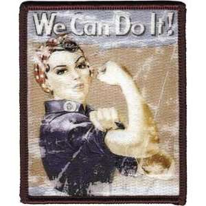   the Riveter   3.5 tall Sew / Iron on Patch Arts, Crafts & Sewing