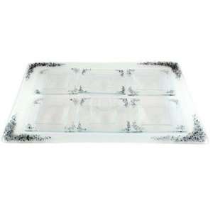  Rectangle Glass Passover Seder Plate: Home & Kitchen
