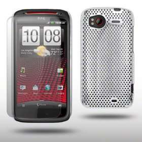   MESH CASE WITH SCREEN PROTECTOR BY CELLAPOD CASES CHROME SILVER
