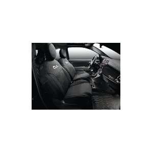  Fiat 500 Sport Front Seat Covers   Black: Automotive