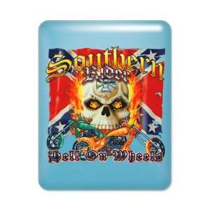 iPad Case Light Blue Southern Motorcycle Rider Hell On Wheels Rebel 