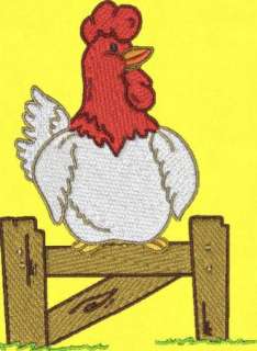 Chicken Rooster Farm Machine Embroidery Designs CD Set  