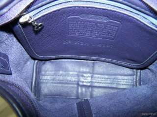 RARE Eggplant Purple COACH Small Soho Bag Purse Handbag Leather 