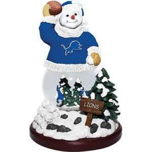   Detroit Lions NFL Snowfight Snowman Figurine: Sports & Outdoors