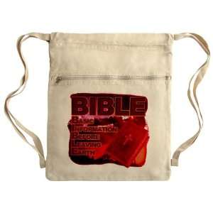 Messenger Bag Sack Pack Khaki BIBLE Basic Information Before Leaving 