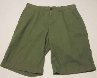 Tommy Hilfiger Mens Chino Flat Front Green Shorts  