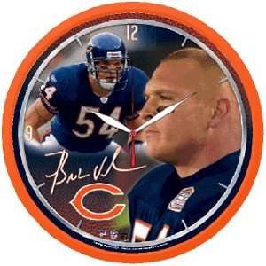  NFL Brian Urlacher Bears Logo Wall Clock: Sports 