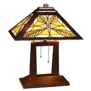  Mission Design Tiffany Style Table Lamp