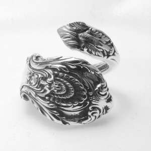 STERLING SILVER spoon ring SIR CHRISTOPHER by WALLACE  