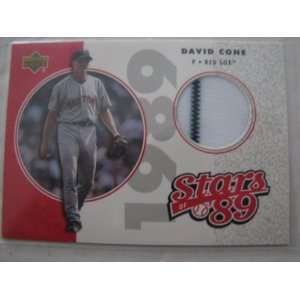  2002 Upper Deck David Cone Red Sox Stars of 89 Jersey 