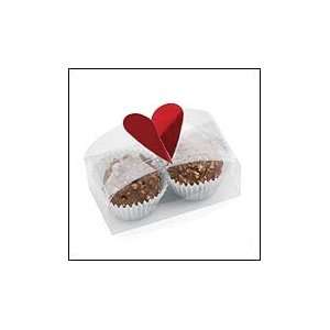  Heart Favor Boxes 2 Pieces   Clear Favor Boxes with Hearts 