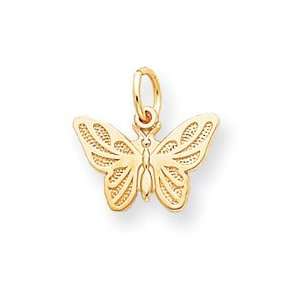  14k Butterfly Charm   Measures 16.8x16.9mm   JewelryWeb Jewelry