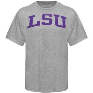  NCAA LSU Tigers Youth Ash Arched T shirt: Sports 