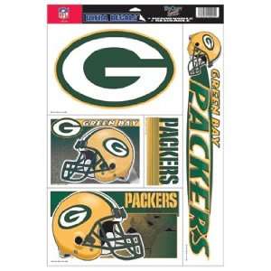 Green Bay Packers Static Cling Decal Sheet *  Sports 