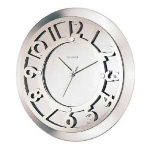   Retro Handsome Silver Matel Wall Clock 12 inch [1646A]