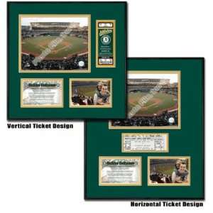 Thats My Ticket TFRBBOAKP MLB McAfee Coliseum Ballpark Ticket Frame 