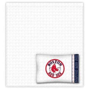  Boston Red Sox Sheet Set   Twin Bed