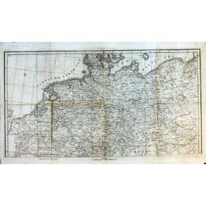    1800 Large Map Of Germany Published John Stockdale