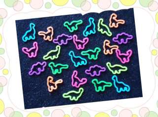 24 Mini Dino Silly Band Rings great color Ringz  
