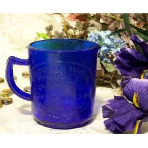 Cobalt Blue Glass Measuring Cup 