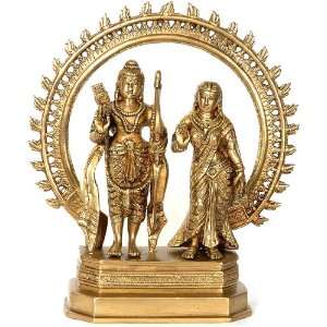  Sita Rama   Brass Sculpture