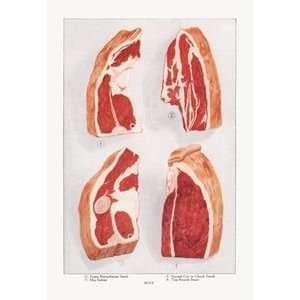  Beef Steak and Sirloin   12x18 Framed Print in Black 