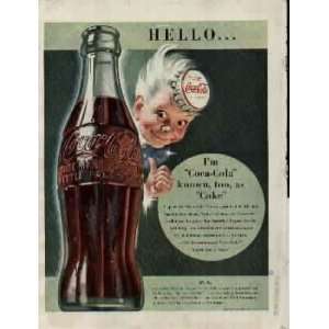   Coca Cola known, too, as Coke  1942 Coca Cola Ad, A2342