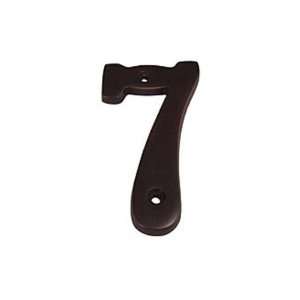 Taymor 25 ORBN67 25 BN Series Solid Brass 6 Inch House Number, 7, Oil 