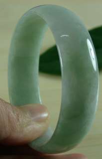 Nice Transparency Green Grade A Jade Jadeite Bangle Bracelet 51 MM B 