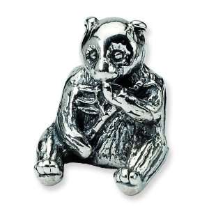   SimStars Reflections Sterling Silver Bear Bead Arts, Crafts & Sewing