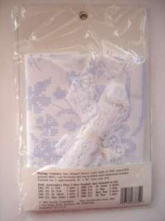 Bucilla Stamped X Stitch Dresser Scarf Bridal Bouquet  