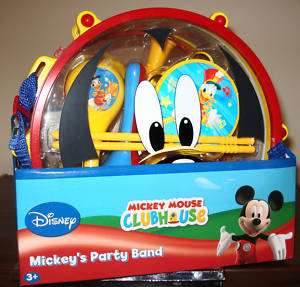 MICKEY MOUSE CLUB HOUSE,7 PIECE MUSICAL PARTY BAND SET  