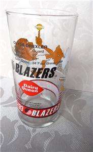 1992 93 Clyde Drexler, Blazers Dairy Queen Glass  