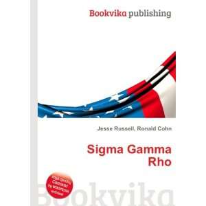  Sigma Gamma Rho Ronald Cohn Jesse Russell Books