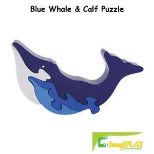   Colorific Earth Blue Whale & Calf Puzzle (#10507) Toys & Games