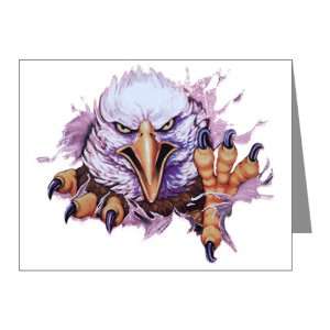  Note Cards (10 Pack) Bald Eagle Rip Out 