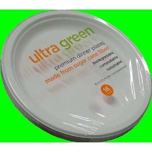    Ultra Green Premium Dinner Plates Biodegradable: Kitchen & Dining