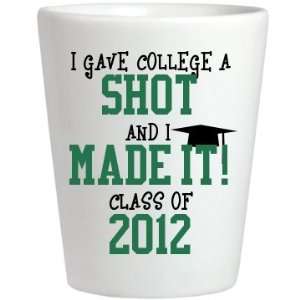   College A Shot Custom Ceramic Shotglass 